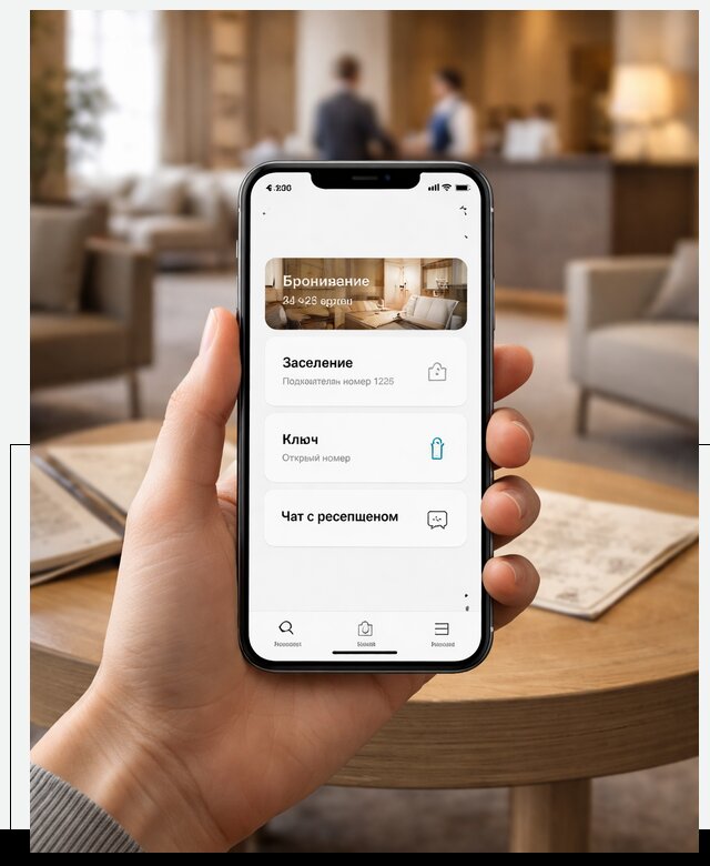 Мобильное приложение для гостей отеля в Бугуруслане, управление сервисом